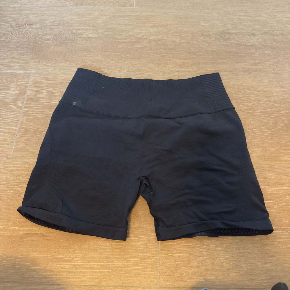 Shein Glowmode Black Scrunch Compression Shorts Size Large